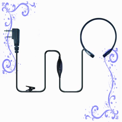喉振式對講耳機，VOX聲控喉振耳機 泛宇無線電對講機